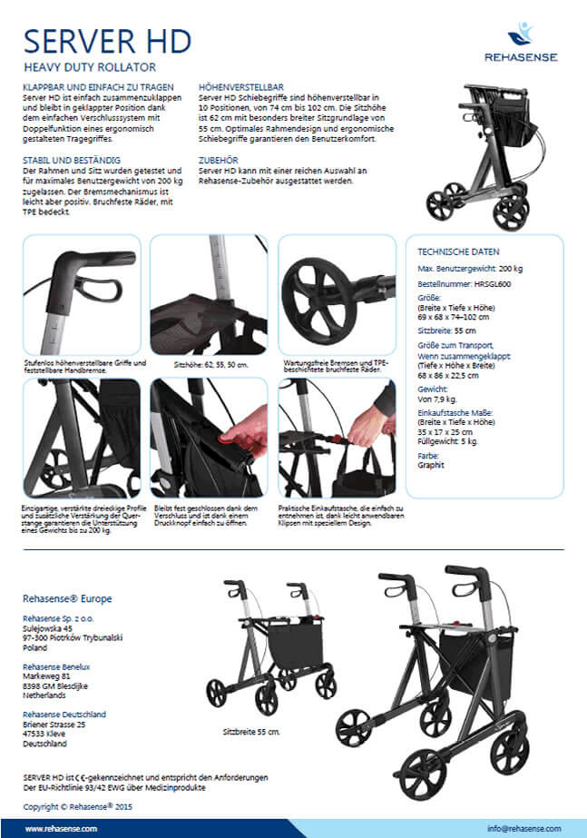 Rehasense Benelux | Fabrikant & Distributeur van Mobiliteitshulpmiddelen